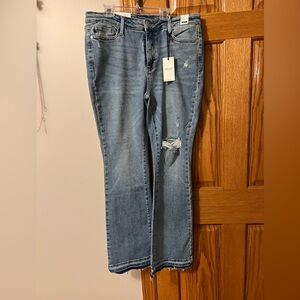 Judy Blue, mid-rise released hem, bootcut jeans, NWT, size 13/31, 13